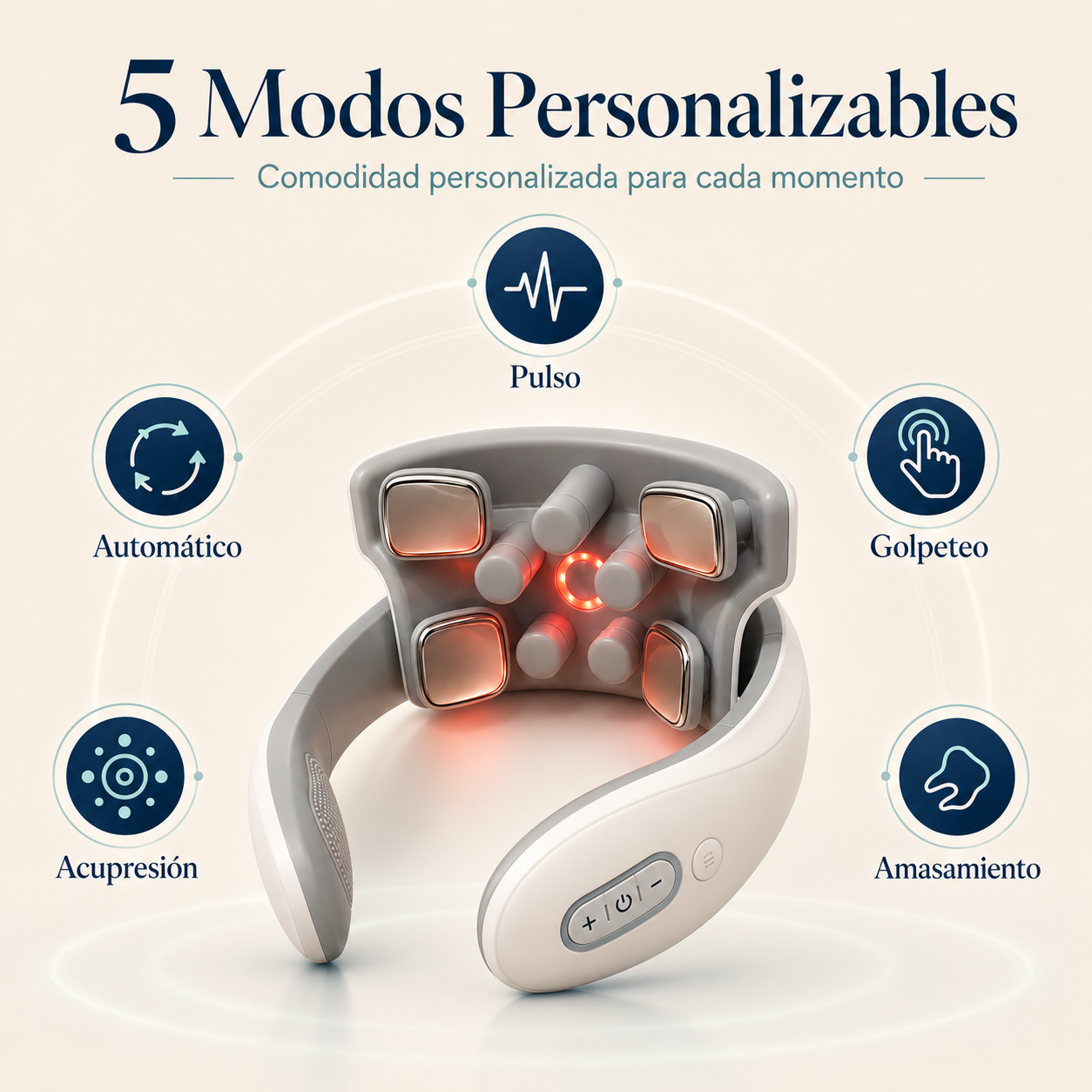 Masajeador Cervical Velsen con Calor y Microimpulsos