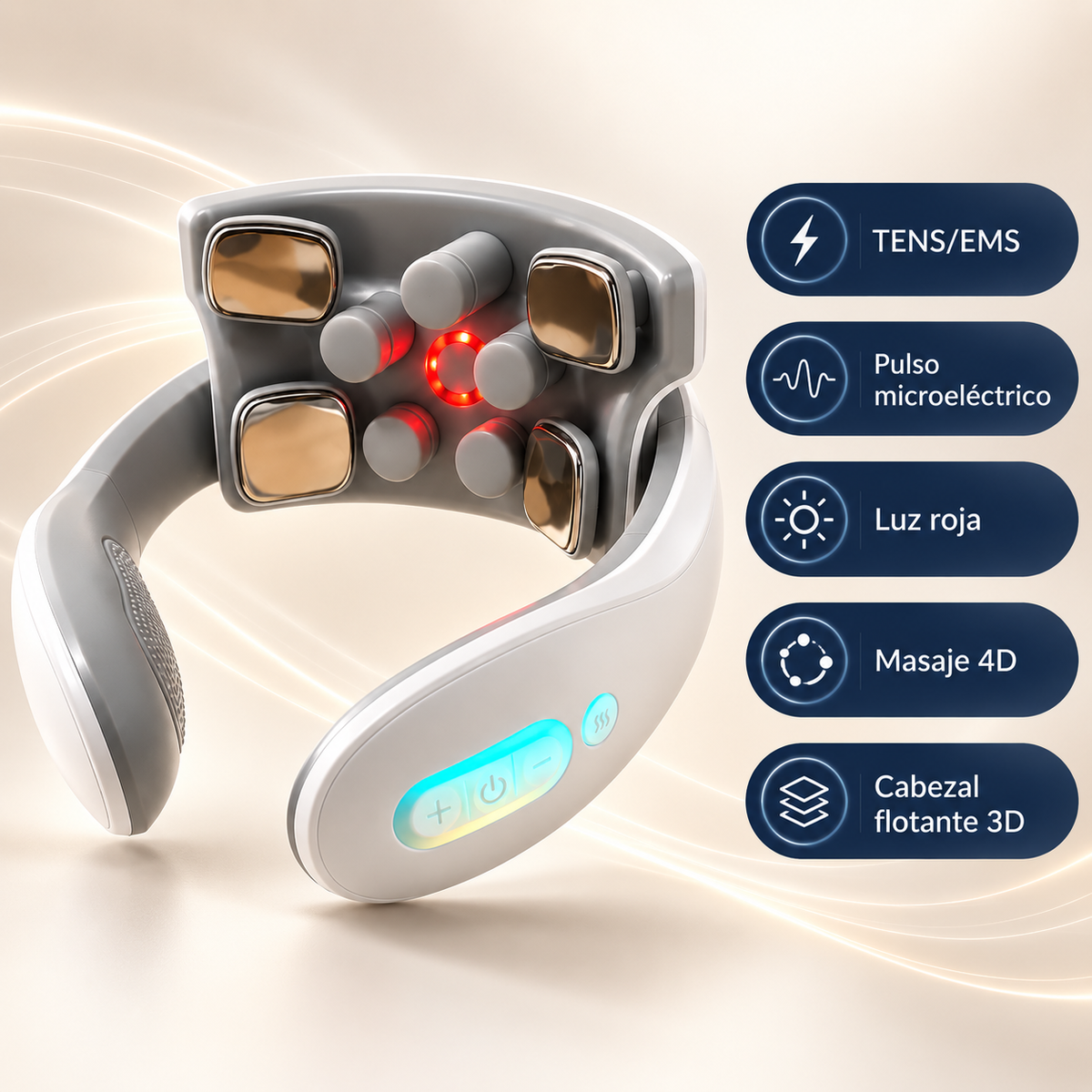 Masajeador Cervical Velsen con Calor y Microimpulsos