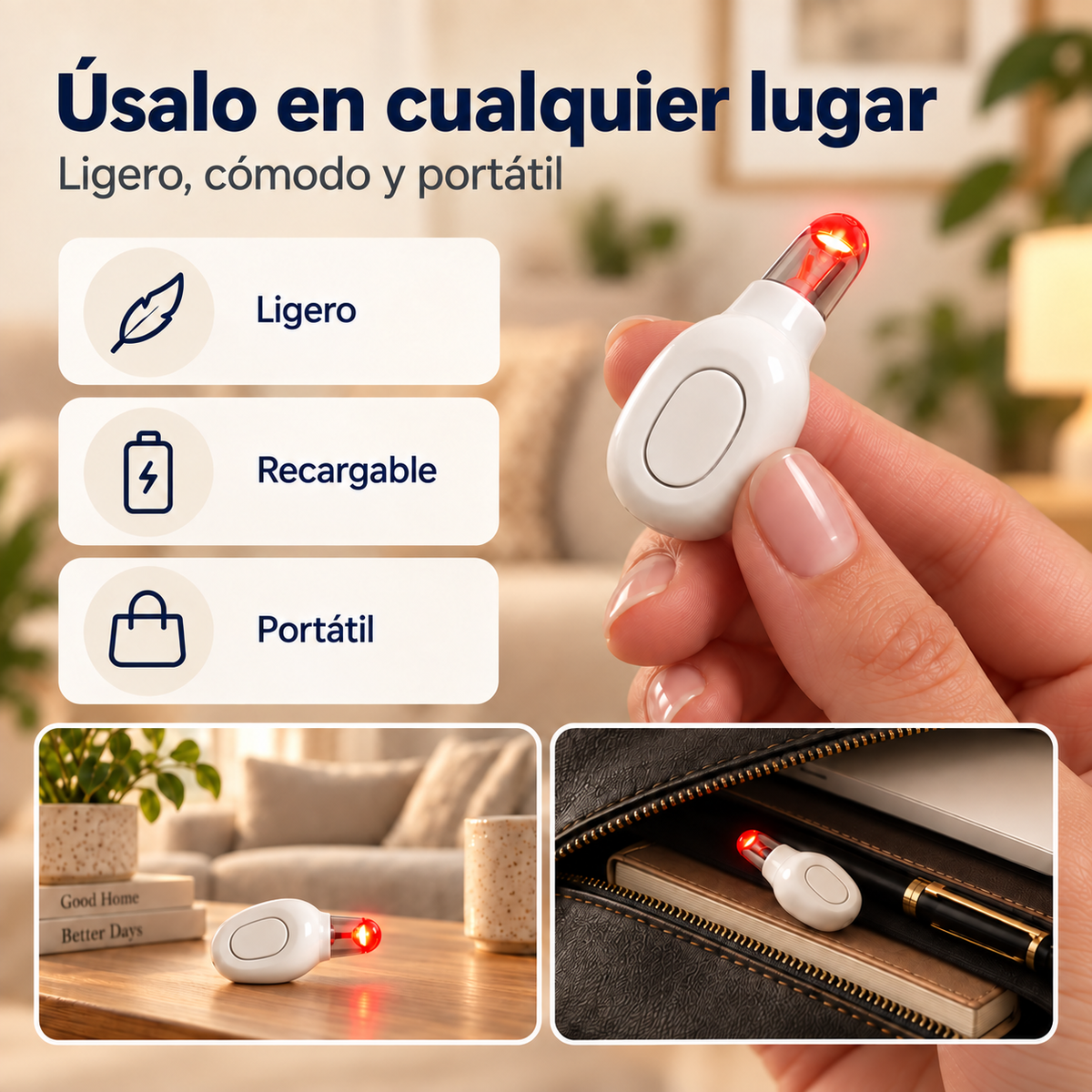 Dispositivo Velsen de Terapia de Luz Roja para el Bienestar Auditivo